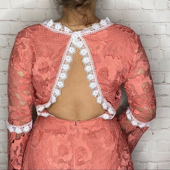 Alexia Admor Pink Contrast Lace Dress - Picture 3 of 15